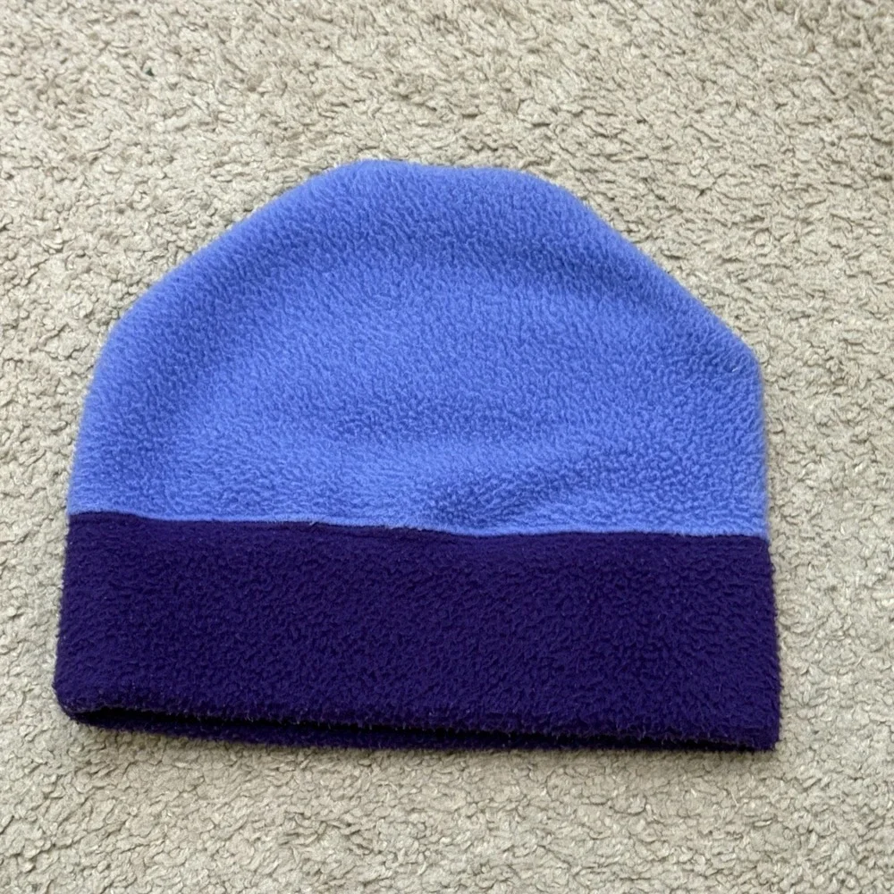 Vintage 2000 Patagonia Two-Tone Synchilla Fleece Beanie Cap Purple USA MADE